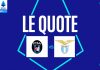 Pisa-Lazio, equilibrio nelle quote dei bookmaker