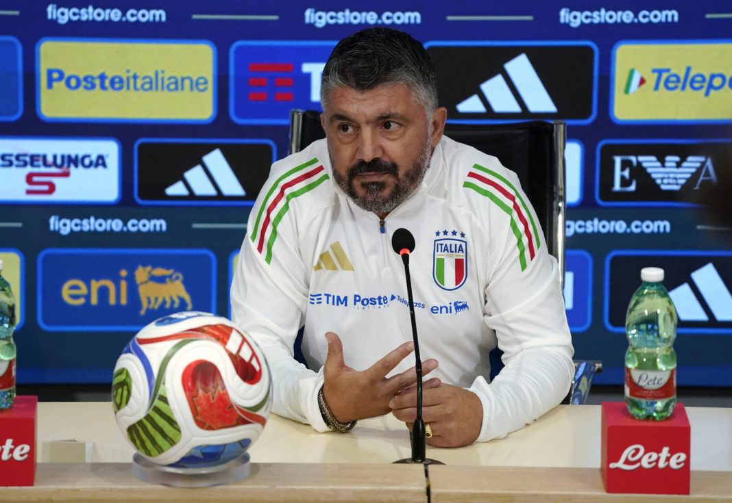 Conferenza stampa Gennaro gattuso allenatore Nazionale italiana di calcio