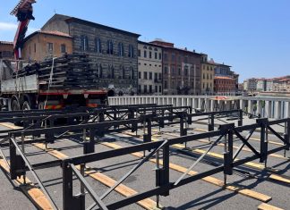 Gioco del Ponte 2026: iniziato il montaggio del carrello