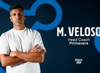 Ufficiale, Veloso è il nuovo allenatore della Primavera del Pisa