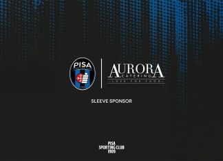 Aurora Catering nuovo Sleeve Sponsor del Pisa